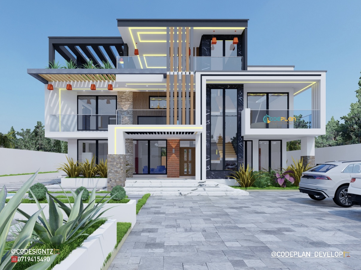 Double floor residential house