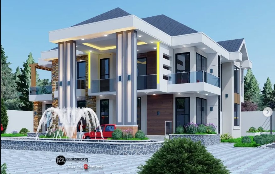 Simple and unique sesign residential house