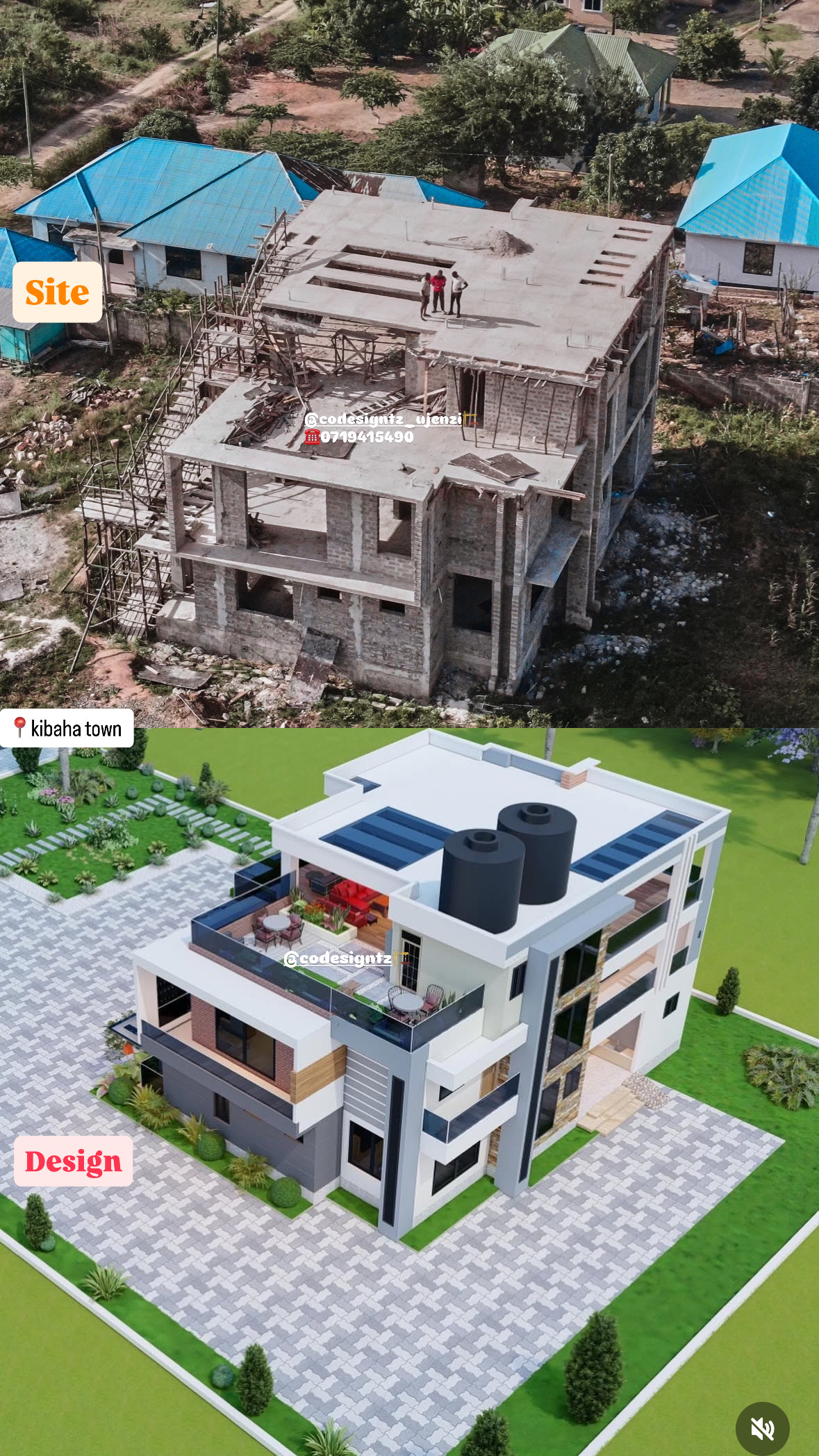 Double story residential house